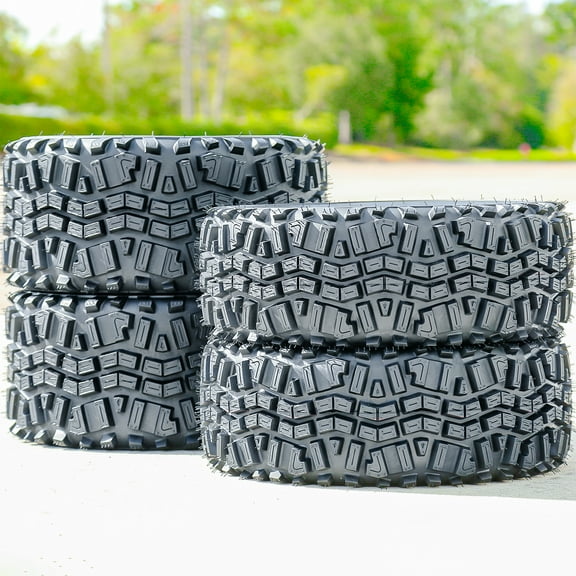 Set of 4 Forerunner Venus ATV UTV Mud Tires 2x 24x9-10 & 2x 24x11-10 6 Ply