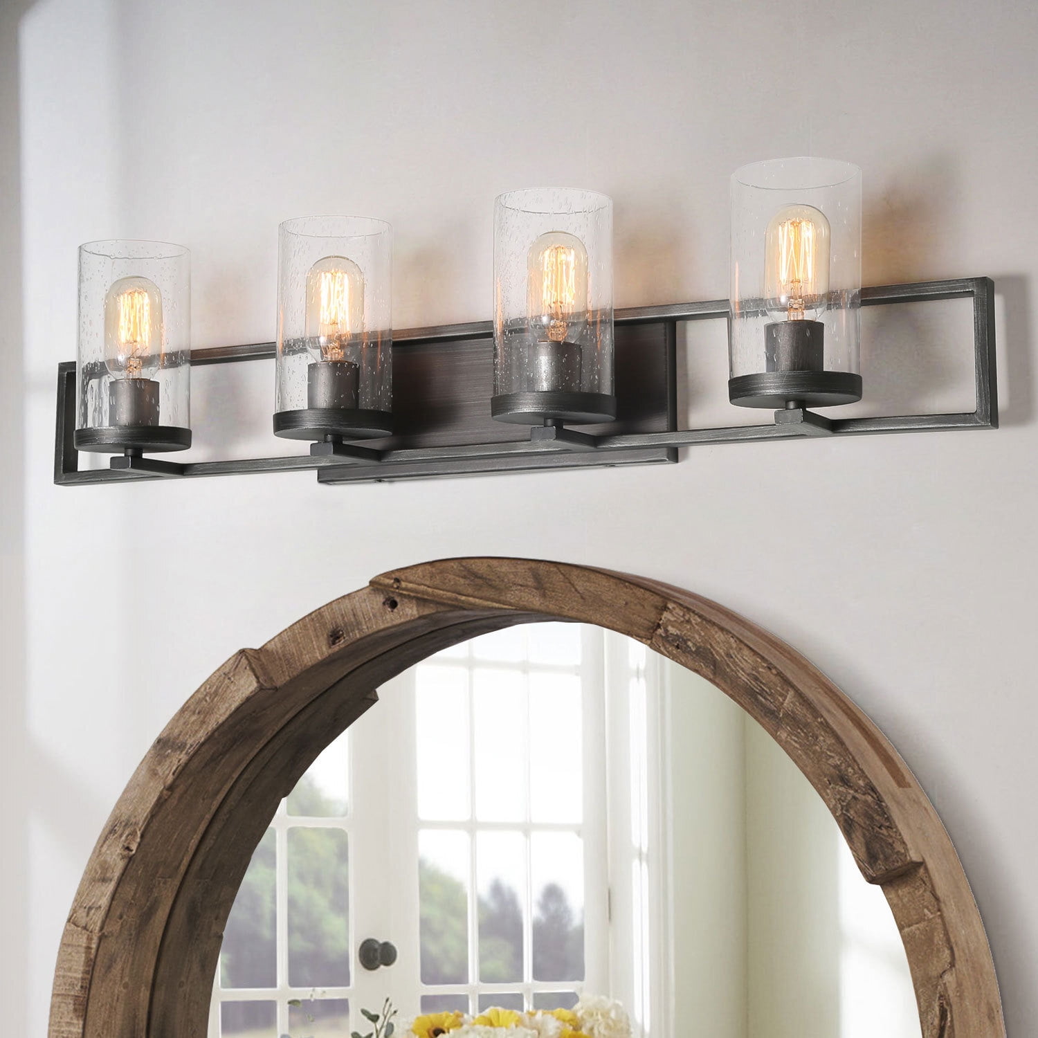 LNC 4 Light Farmhouse Antique Silver Bathroom Vanity Maldives Ubuy