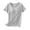 Gray, variant on Ohufall Women's Modal Pj T-shirts with Built in Bra Fashion Stripe Printed Short Sleeve Round Neck Pajama Tops Summer Loose Comfy Home Sleepwear Tees for Women