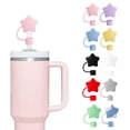 thumbnail image 5 of Star Silicone Straw Covers For 10mm Straws Colorful Star-Shaped Drink Decorations, 5 of 7