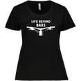 thumbnail image 3 of Inktastic Life Behind Bars Mountain Bike Women's Plus Size T-Shirt, 3 of 5