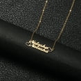 thumbnail image 3 of Fashion Custom Stainless Steel 2 Name Heart Necklace for Women Personalized Letter Gold Choker Necklace Gift, 3 of 5