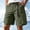 Army Green, variant on Sevevn Men's Quick Dry Cargo Shorts Elastic Waist with Buckle Belt Casual Utility Shorts with Large Pockets