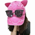 thumbnail image 2 of Yokua Unisex Multiple Color Baseball Cap Summer Outdoor Sports Sunscreen Cat Ear Hat, 2 of 21