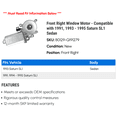 thumbnail image 2 of Front Right Window Motor - Compatible with 1991, 1993 - 1995 Saturn SL1 Sedan 1994, 2 of 2