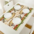 thumbnail image 4 of African Celebration Day Poster Printed Kitchen Placemat Dining Table Mat Coaster Cotton Linen Pads Bowl Coaster Decoration, 4 of 5