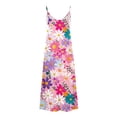 thumbnail image 3 of Robe d'Été Sans Manches pour Femme, Robe Maxi à Rayures à Col en V, Robe Longue de Plage Décontractée à Coupe Ample pour l'Été, 3 of 5