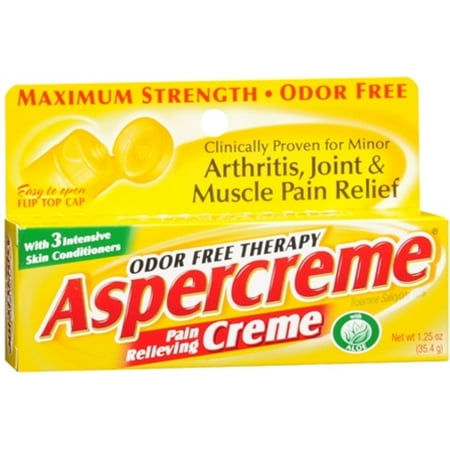(2 Pack) Aspercreme Odor Free Thearpy Pain Relieving Cream, 1.25