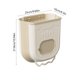 thumbnail image 3 of Wall Mounted Household Foldable Trash Can Kitchen Folding Trash Can Hanging Plastic Telescopic Storage Bin, 3 of 6