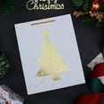 thumbnail image 6 of UNIQOOO 12Pcs Large White & Metallic Gold Foil Gift Bags, 4 Assorted Xmas Tree Snowflake Designs, Perfect for Christmas Thanksgiving New Year Party Favor, 6 of 8