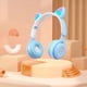 thumbnail image 4 of Auriculares inalámbricos Bluetooth con iluminación de orejas - Azul, 4 of 9