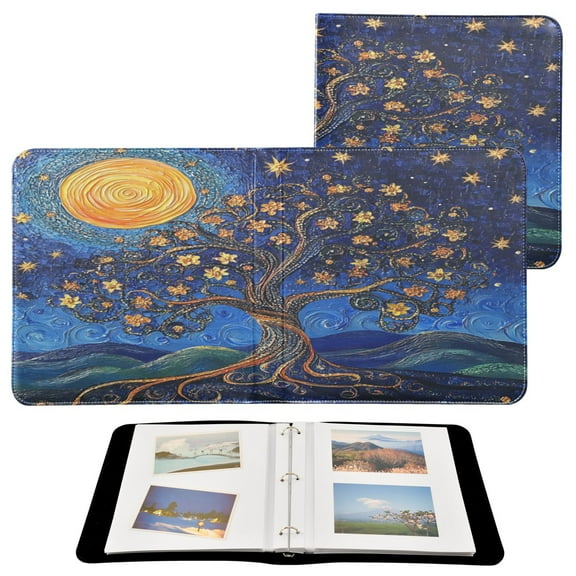 YAZAOO Photo Album Book Scrapbooking Moonlit Blossoms Printed Picture Album