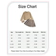 thumbnail image 2 of 13Y Big Girls Clothes Big Girls Outfits 13-14 Years Girls Long Sleeve Top Plaid Skirt 2PCS Set Khaki, 2 of 8