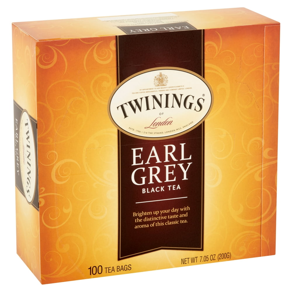 Twinings of London Earl Grey Black Tea Bags, 100 count, 7.05 oz
