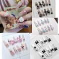 thumbnail image 2 of Uñas postizas de Hello Kitty, Sanrio, My Melody Kuromi Cinnamoroll Cool Girl, regalo de juguete desmontable, Y2k, 2023, 2 of 4