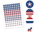 thumbnail image 2 of Big Dot of Happiness Election (D) - Political Party Round Candy Sticker Favors - Labels Fits Round Candy (1 sheet of 108), 2 of 6