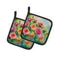 thumbnail image 3 of Carolines Treasures 7.5 x 7.5 in. Roses in Watercolor Pot Holders - Set of 2, 3 of 28