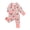 Pink, variant on ZEHJUHAN Baby Infant Back to School Romper Long Sleeve Apple & Pencil Print Zipper Onesie Outfit Pink,1-3M