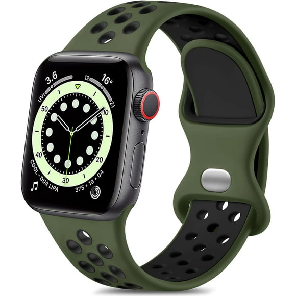 shiyou-Compatible with Apple Watch Band Men Series 9 8 7 41mm Series 6 5 4 SE 40mm Series 3 2 1 38mm Series 10 42mm for Women Men, Breathable Bracelet Sport Band for iWatch Straps iWatch Bands