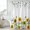 white, variant on Sunflower Shower Curtain, Waterproof Shower Curtains for Bathroom, Sage Green Summer Botanical Eucalyptus Farmhouse Bee Washable Fabric Bathtub Curtain Set Bath Decor with 12 Hooks Extra Long 72"x96"