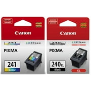 Genuine Canon PG-240 XL Black Cartridge and CL-241 Color Cartridge