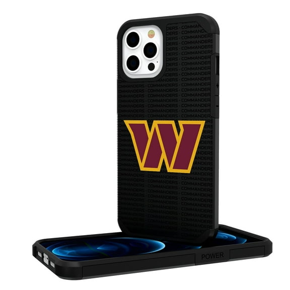 Washington Commanders iPhone Rugged Case with Text Design