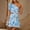 Blue, variant on ALLLIST Women Dresses Mini one Shoulder Spring Sundress Ruffle Red Trendy Floral Bodycon Teen's Dresses