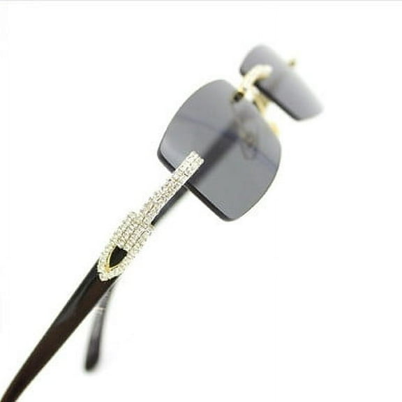 Diamond Sunglasses Hip Hop Shades Square Rimless