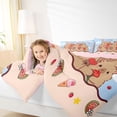 thumbnail image 3 of Erosebridal Kids Kawaii Capybara With Funny Food Twin Bedding Sets 7-Piece,Boys Girls Cute Flowers Ice Cream Bedding Comforter SetPink Reversible, 3 of 6