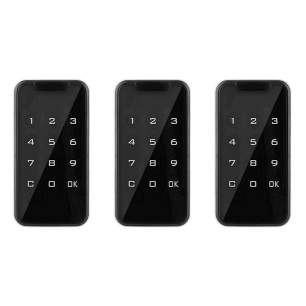 3X Electrónica Inteligente Digital Cerradura Electrónica de Puerta Huella Digital Presione Contraseña Teclado Sin Llave