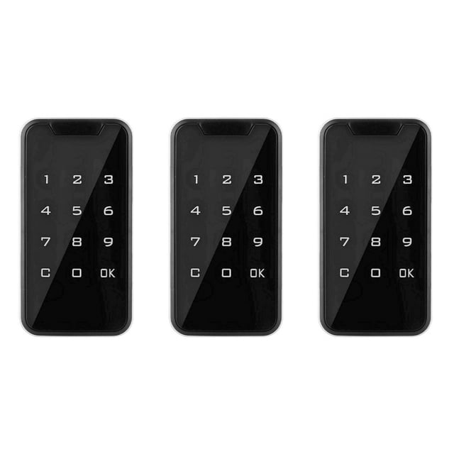 3X Electrónica Inteligente Digital Cerradura Electrónica de Puerta Huella Digital Presione Contraseña Teclado Sin Llave