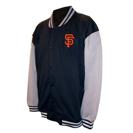 Men s-Profile Black San Francisco Giants Full-Snap Varsity Jacket