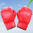 thumbnail image 4 of Adult Red Boxing Gloves, for Training/Fight/Sparring/Kickboxing/Karate/Taekwondo, Pair, Durable Material, Suitable for Adult Use, 4 of 6
