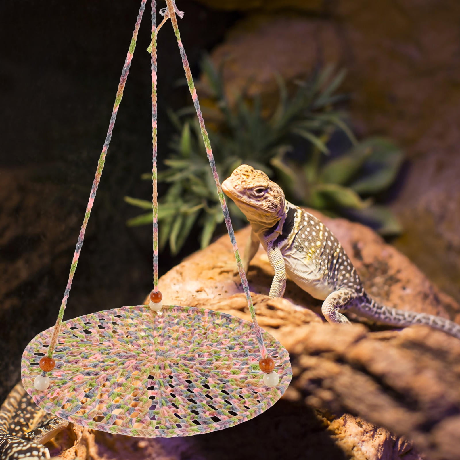 WRITWAA Easy-Install Hanging Reptile Hammock for Pet Lizards and Snakes