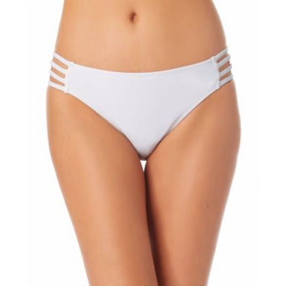 California Waves Juniors' Strappy-Side Hipster Bikini Bottoms Size Large