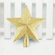 thumbnail image 1 of Fiudx Decoración del hogar Adorno para la copa del árbol de Navidad Colgante para la copa del árbol de Navidad Estrella para la copa del árbol de Navidad Estrella de cinco puntas en polvo dorado, 1 of 1