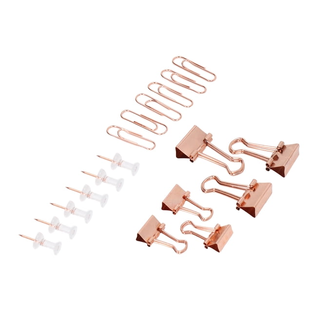 Paper Clips, Rust Proof Two Colors Office Supplies Small Binder Clips For Sketching For Office Rose Gold
