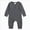 D72-Dark Gray, variant on 4-8 Months Newborn Unisex Infant Boy Girl Long Sleeve Romper Cotton Solid Bodysuit Jumpsuit Baby Outfits Dark Gray