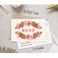 thumbnail image 4 of Inkdotpot RSVP Postcards (Set Of 50) 4"X6" Blank With Mailing Side,RSVP Reply Response Cards For Wedding Floral Print Return Cards, 4 of 5