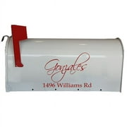 VWAQ Personalized Mailbox Street Address Decal Set