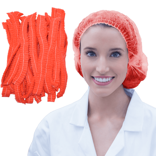24" Disposable Bouffant Hair Nets, High Quality Breathable Material