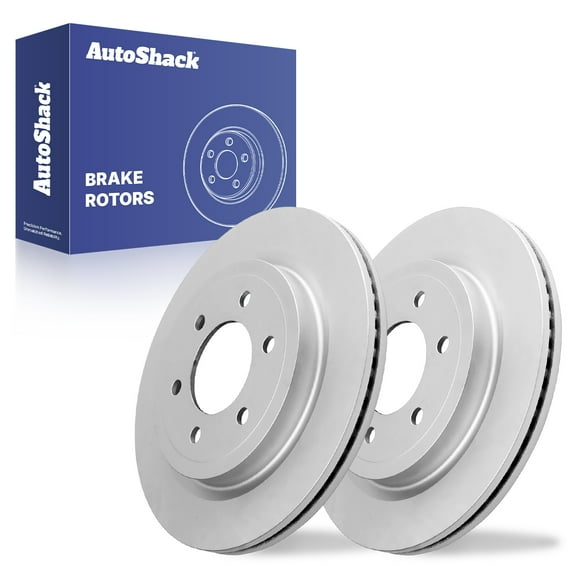 AutoShack 13.23" (336 mm) Rear Vented Brake Rotors Coated | Replacement for 2018-2020 Ford F-150 2018-2022 Ford Expedition 2018-2023 Lincoln Navigator | 2-PC Set | ArmorStop