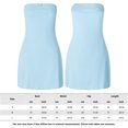thumbnail image 2 of Vestido Sin Tirantes Vestido elegante para mujer, sin espalda, minivestido de verano, ropa para discoteca (azul cielo L) Cgtredaw para Mujer cielo azul T L, 2 of 8