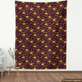 thumbnail image 4 of Ambesonne Autumn Fabric by the Yard Upholstery, Mushroom Seasonal Vegetable, 1 Yard, Dark Maroon Marigold, 4 of 5