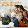 thumbnail image 2 of Elcxsla Diffusers for Essential Oils Large Room 600ml 7 Colors Changed 3 Mist Modes Dark Brown, 2 of 7