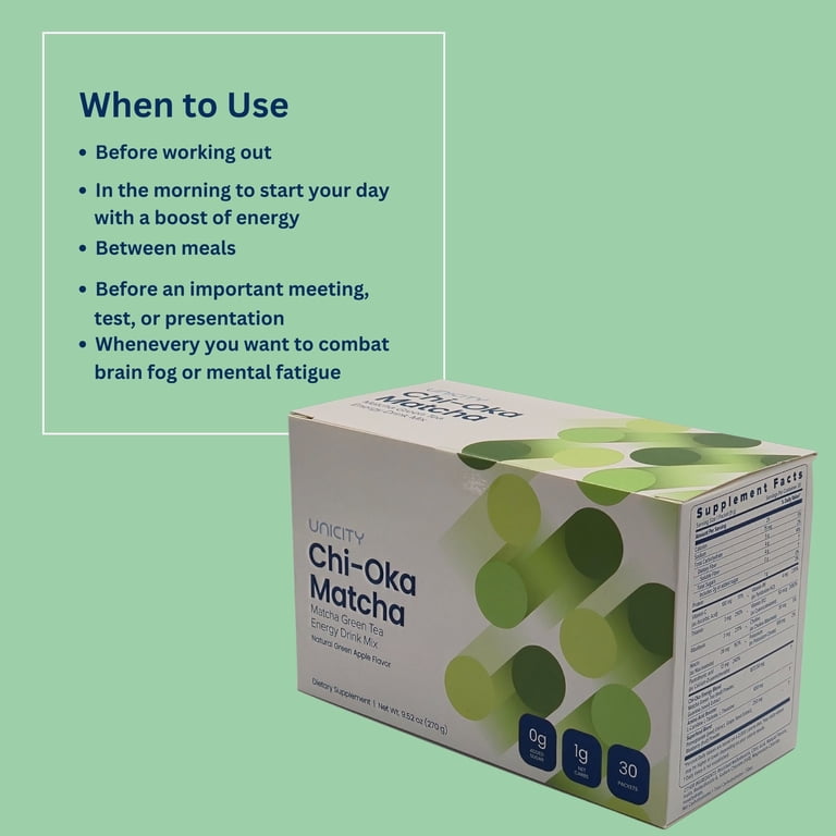 Unicity Trio: Orange Balance, Unimate Lemon & Chi-Oka Matcha 90