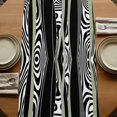 thumbnail image 5 of Table Runners 90 Inches Long Dress Scarves, Sage Green Black Stripes Farmhouse Coffee/Dining/Kitchen Table Runner for Living Room, Grey Abstract Gradient Striped 13x90 Inch, 5 of 9