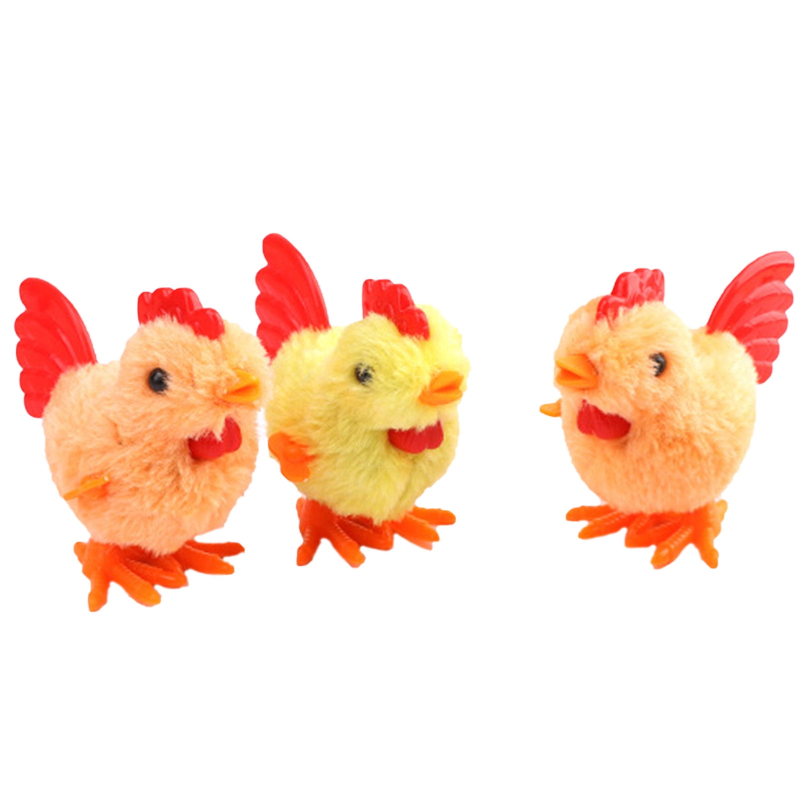 KABOER 3 packs of Cute Plush Wind Up Chicken Kids Educational Toy