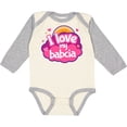 thumbnail image 3 of Inktastic I Love My Babcia Girls Girls Long Sleeve Baby Bodysuit, 3 of 5