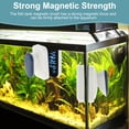 thumbnail image 3 of Cepillo de limpieza de vidrio magnético para acuarios Unique Bargains, limpiador de vidrio para tanques de peces, azul y blanco 4.21"x1.97"x2.64", 3 of 6